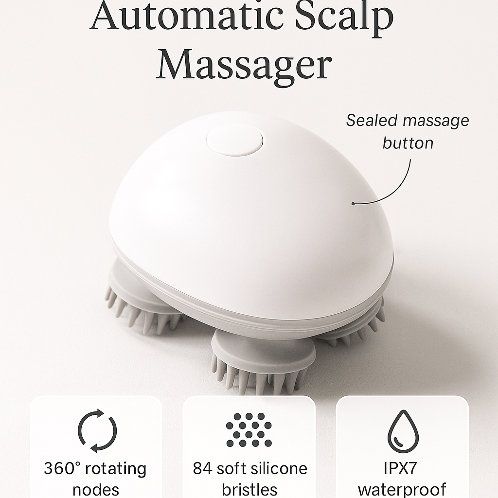 "Relax. Rechargeable. Rejuvenate® - The Ultimate Scalp Therapy Experience."
